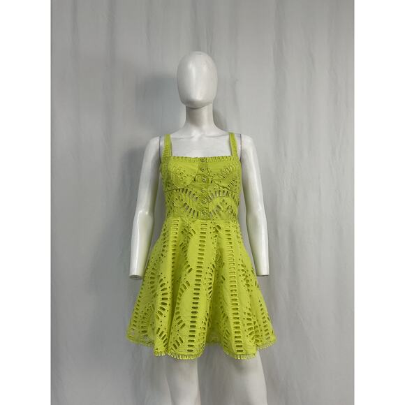 Charo Ruiz 'Ricka' Green Polyester Short Dress Size M - NWT - Picture 2 of 5
